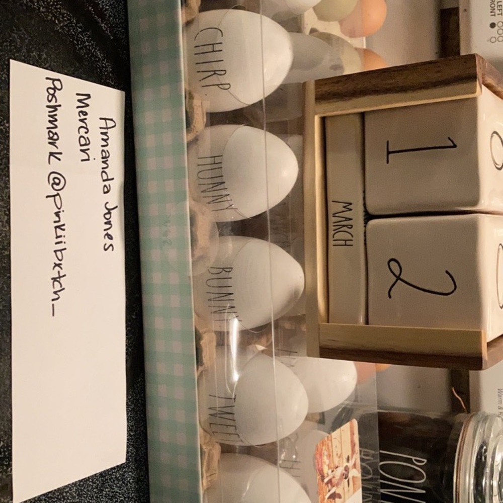 Rae Dunn Egg Decor Set